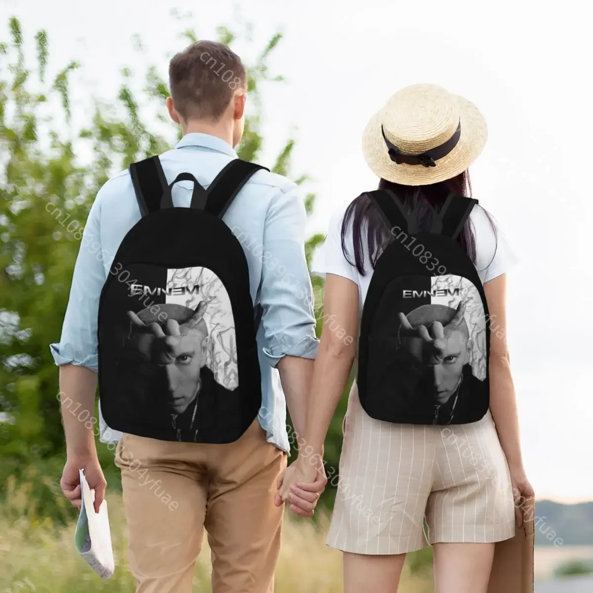 Eminem 3D Print Backpack Hip Hop Hiking Backpacks Christmas Gift Unisex Cool High School Bags Designer Durable Rucksack