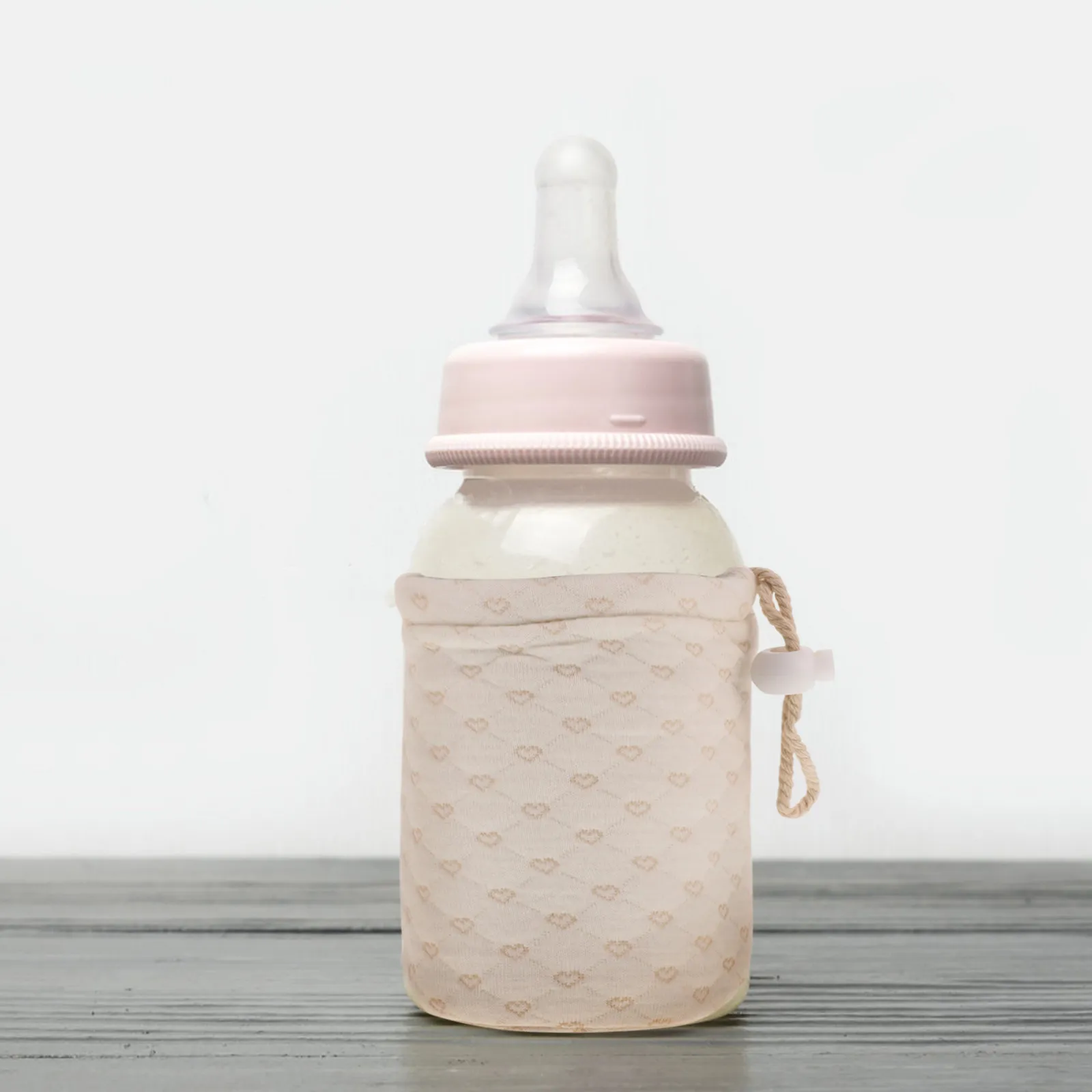 Thickened Lamb Fleece Bottle Warmer Sleeve with Reinforced Bottom Insulated Baby Bottle Cover for Feeding Warm Retention