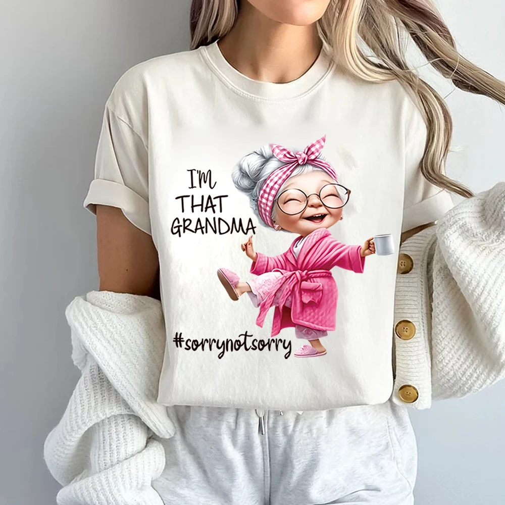 Веселая, модная, модная, с рисунком бабушки, теплопередающая наклейка, сделай сам, теплопередающая наклейка