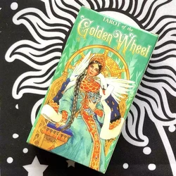 78 Cards/Deck The Golden Wheel Tarot Divination Fate Oracle Board Playing Games Christmas New Year Family Party Cards