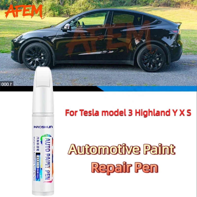 Car Paint Repair Pen For Tesla model 3 Highland Y X S 2024 2023 Paint Scratch Repair Accessories Black White Red Blue Silver