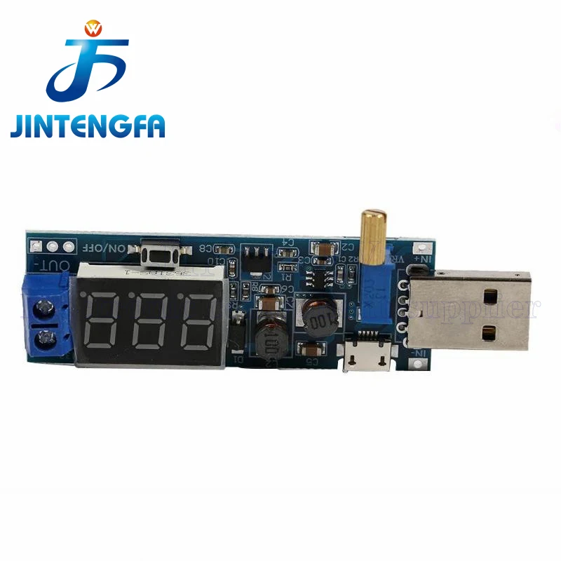 Module régulateur de puissance boost USB DC-DC 5V à 3.3V 9V 12V 24V, module d'alimentation de bureau JINNTEVA