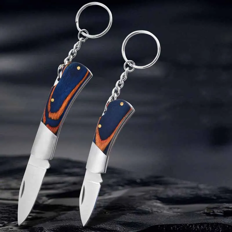 

Brass Handle Steel Blade Outdoor EDC Portable Multi Cutter Knife Kitchen Gift Small Mini Pocket Folding Key Ring Knife Utility