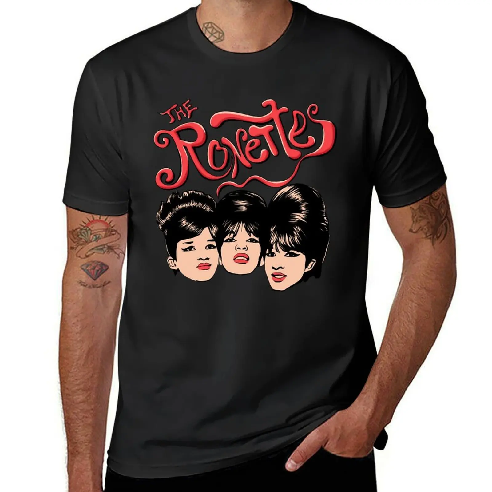 The Ronettes T-Shirt sports fans boys animal print vintage clothes workout shirts for men