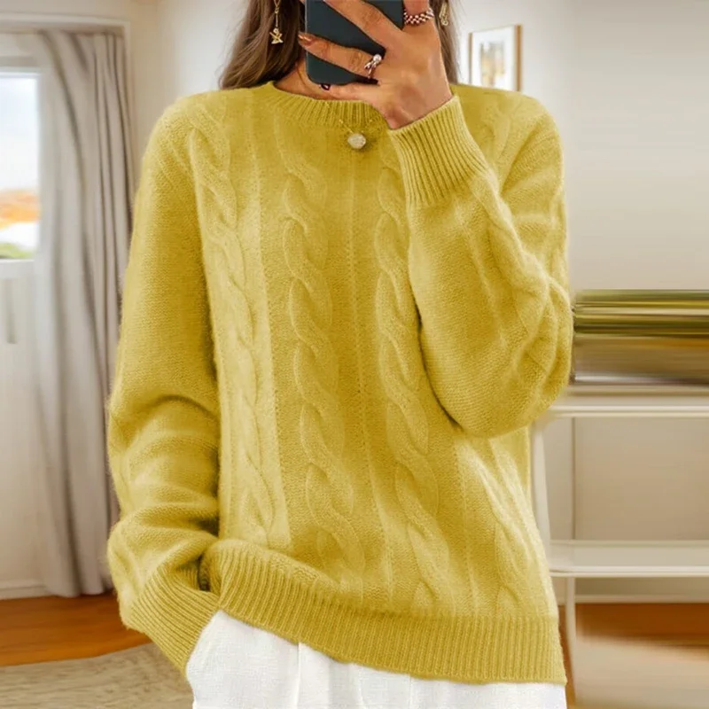 Fashion Female Sweater Long Sleeve Women Blouses O Neck Kniited Sweaters For Women Pullovers Casual Jumper