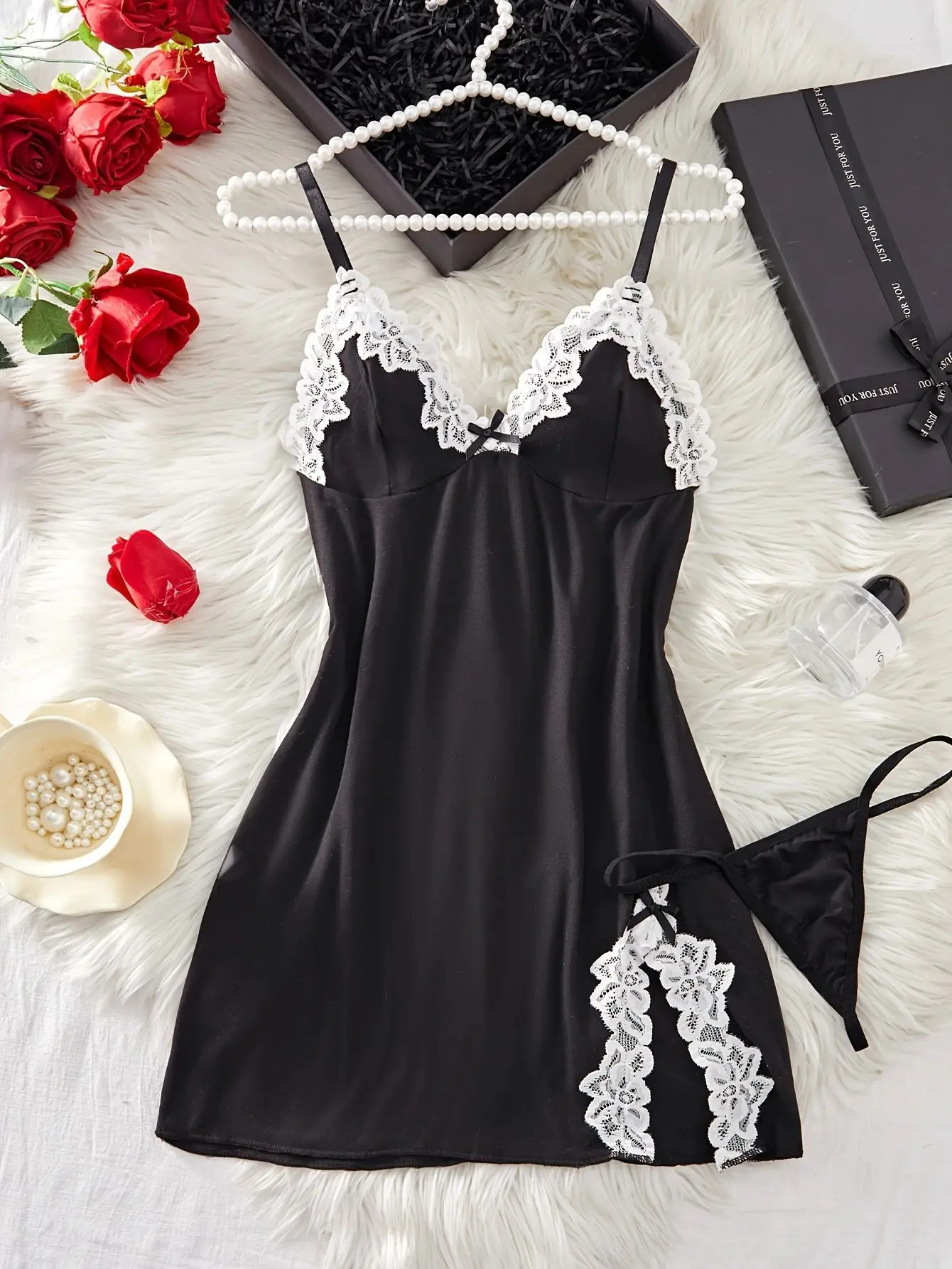 

Women Lace V Neck Nightgown Summer Sexy Sleeveless Milk Silk Soft Slimming Night Dress Female Clothes for Women's Sleepwear