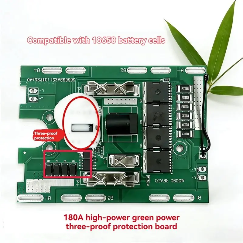 ABUO For 18650 Battery Protection Board 21V 6A Fast Charging 180A Protector for Power Tool