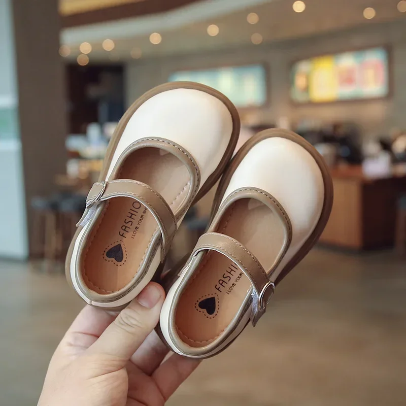 

Весенние черные детские лоферы на плоской подошве для девочек, детские лоферы из искусственной кожи, обувь принцессы, размер 21-36