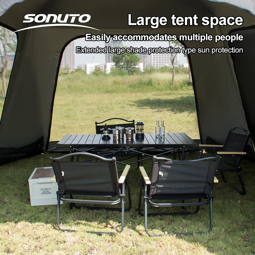 Sonuto Octagonal Instant Cabin - Outdoor Camping Automatic Quick Opening Tent 评论和价格