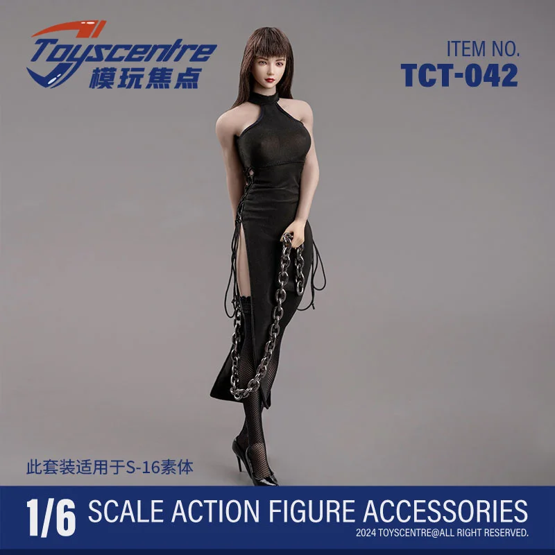 Toyscentre TCT-042 1/6 หญิงสีดํา Strapless High เอว Hollow Slim ชุดถุงน่อง Fit 12 "Action Figure Body ตุ๊กตา