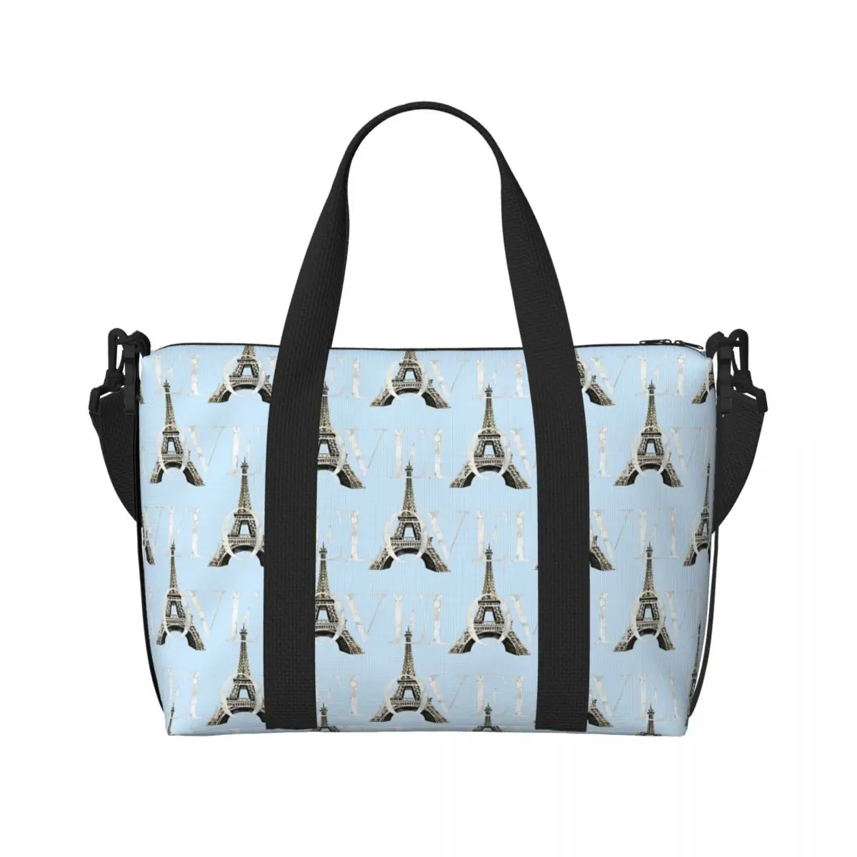

I Love Paris Handheld and crossbody dual-use travel bag tote bag easy to handle various travel styles