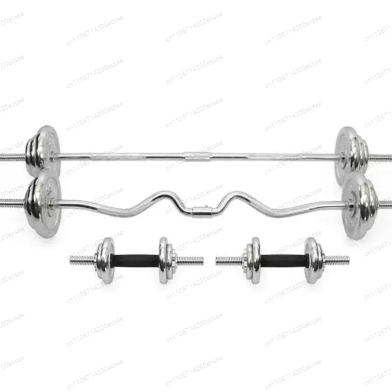 Adjustable Dumbbell High Quality 55kg Chrome Cast Iron Adjustable Dumbbell Set Wholesale Chrome Barbell