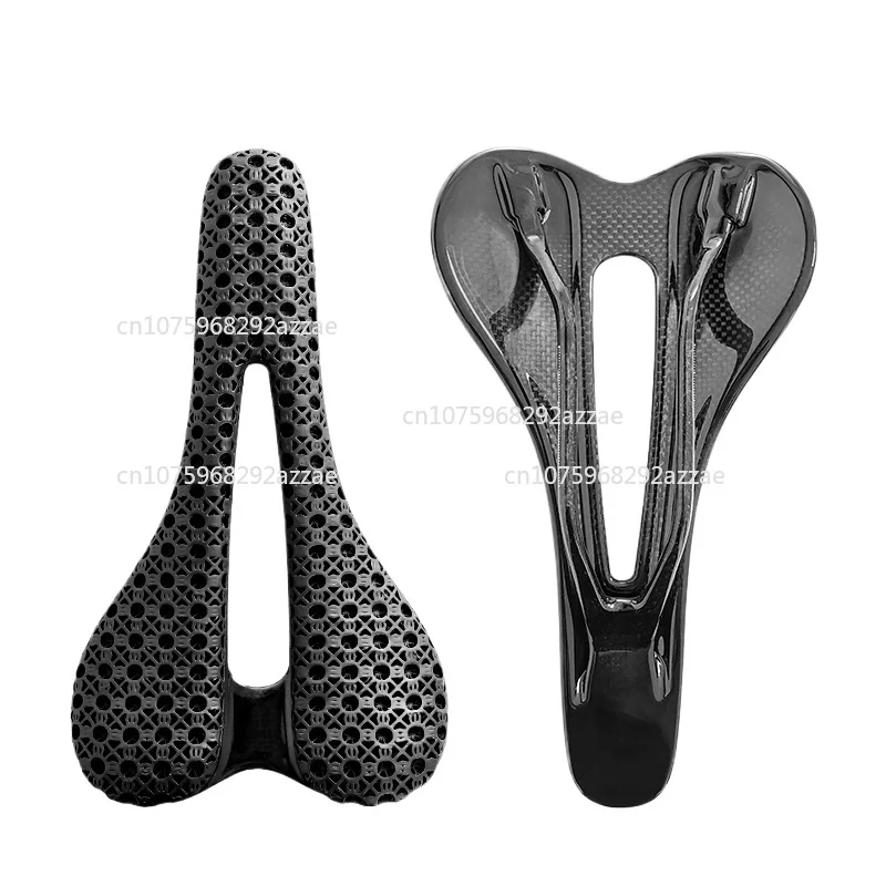 

Седло Сиденье из углеродного волокна Велосипедное седло с 3D-принтом Ультралегкое дышащее мягкое седло