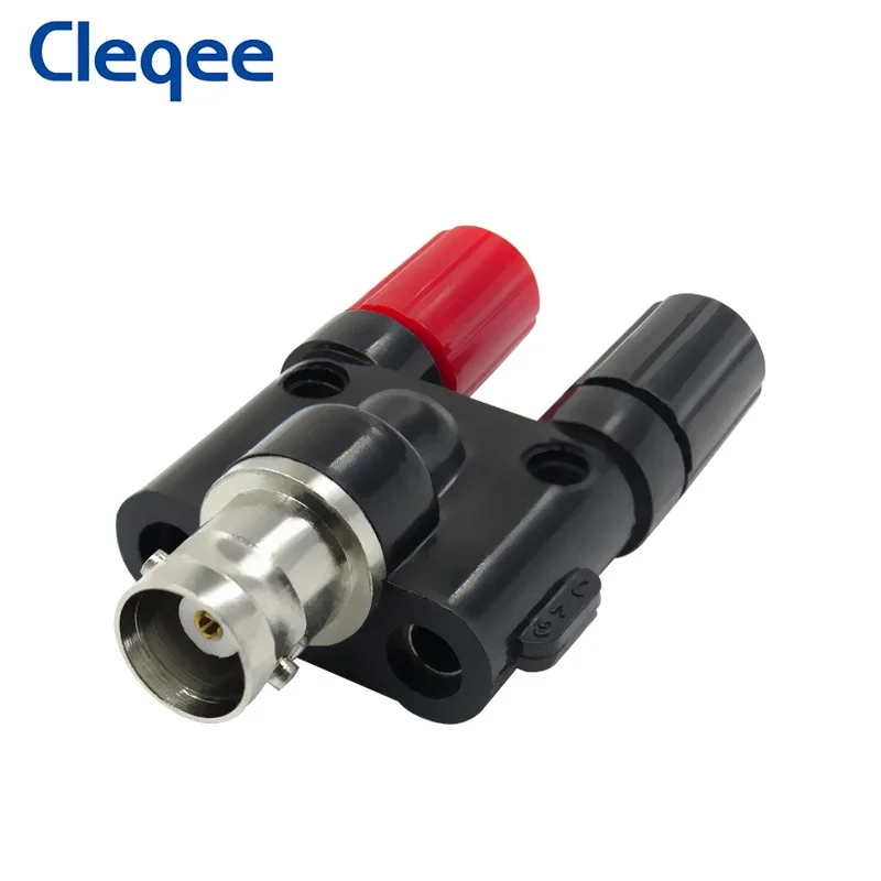 Cleqee P7008 5PCS BNC Female Jack to Dual 4mm Banana Plug Connector RF Adapter