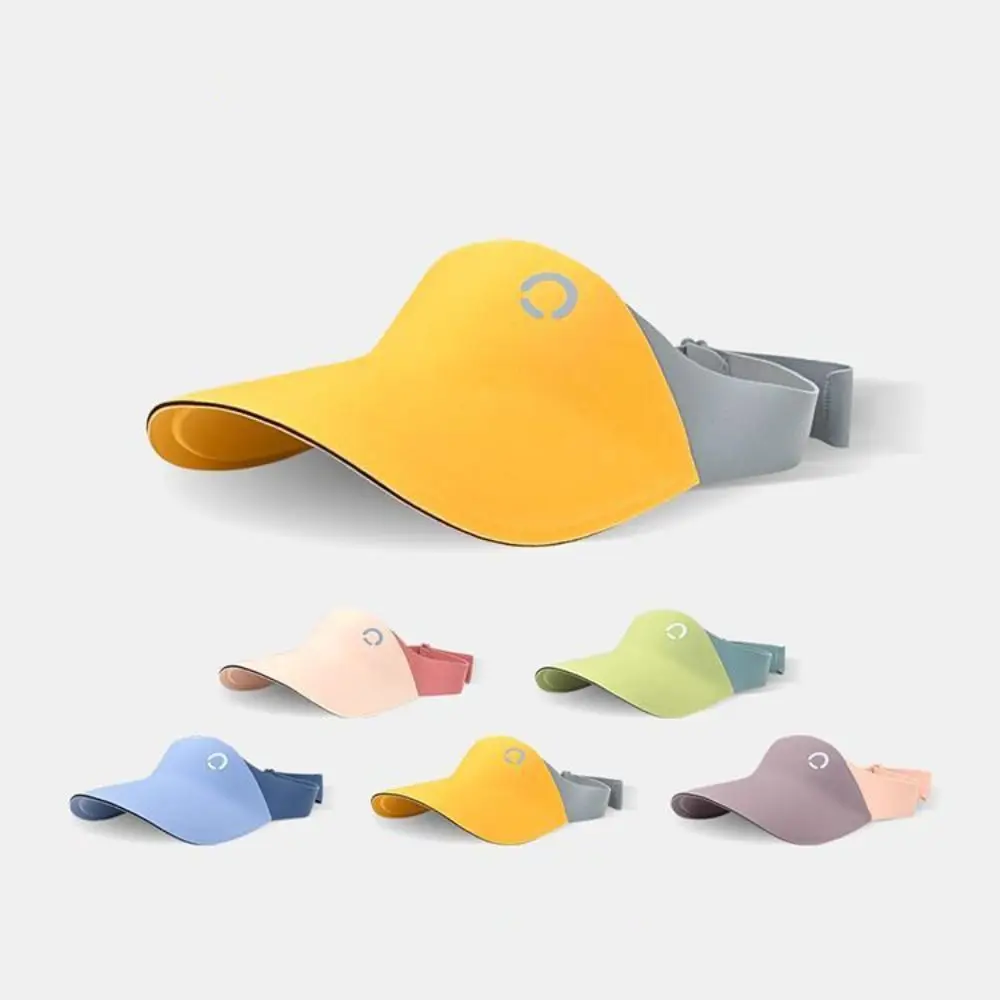 

Korean Style Seamless Sun Hat Contrast Color Anti-UV Sun Hat Summer Kid Sunhat Shading Hat Children's Empty Top Cap Baby