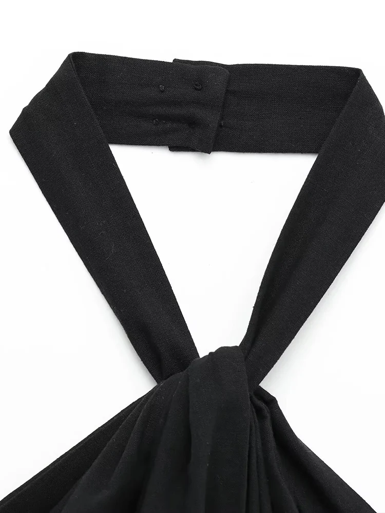 Neue Damenbekleidung im europäischen und amerikanischen Stil, modisch, einfach und vielseitig, Neckholder-Twist-Weste, Hosenträger-Top