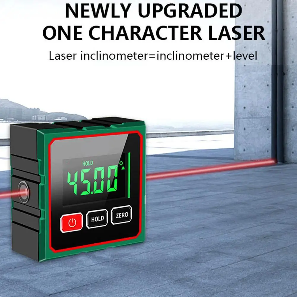 

Магнитный цифровой угловой искатель, портативный цифровой угломер с ЖК-дисплеем, цифровой уровень, измерительный инструмент для деревообработки