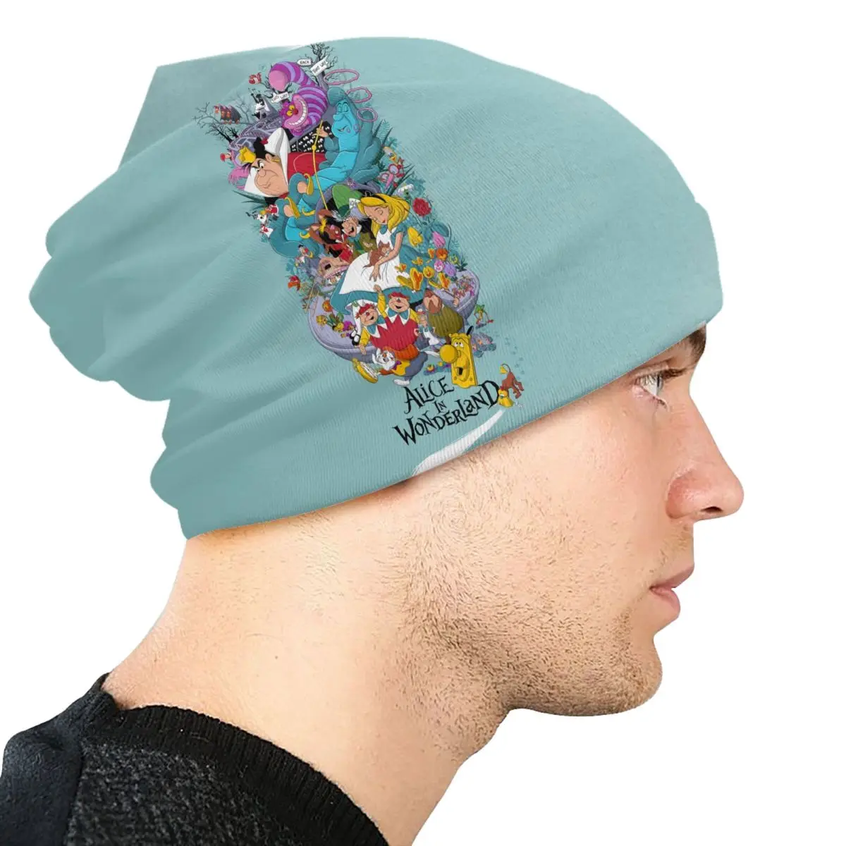 Custom Cheshire Cat Art Skullies Beanies Caps Men Women Unisex Fashion Winter Warm Knitted Hat Adult Bonnet Hats image 4