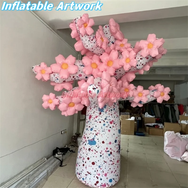 Customized Party Supply Giant Inflatable Peach Tree for Stage Decoration Toys