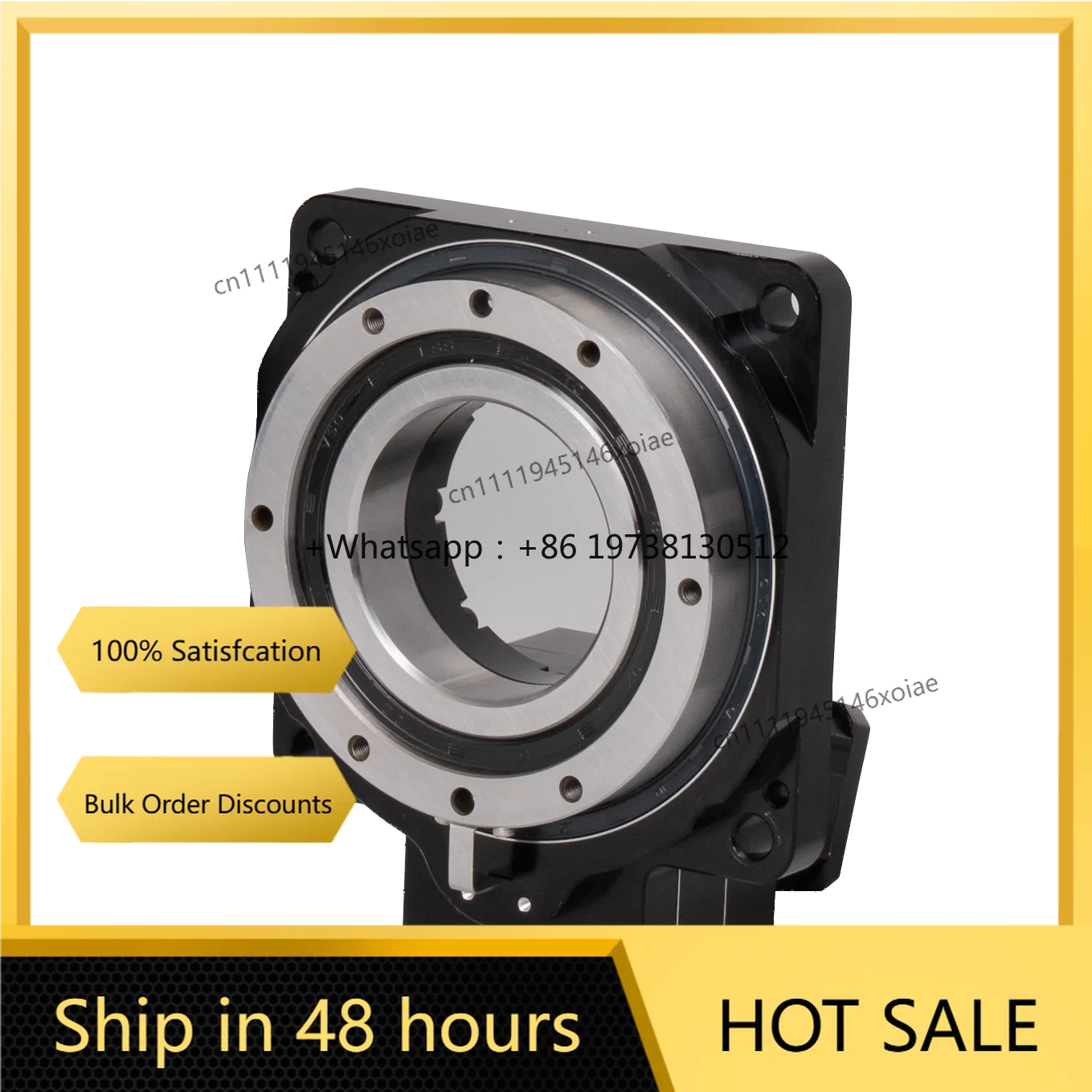 KAIFULL High Precision 62mm Large Aperture Hollow Rotary Actuator YKW130K | 10:1-50:1 Gearbox 200 RPM 45 N.m for Robotic Arm CNC