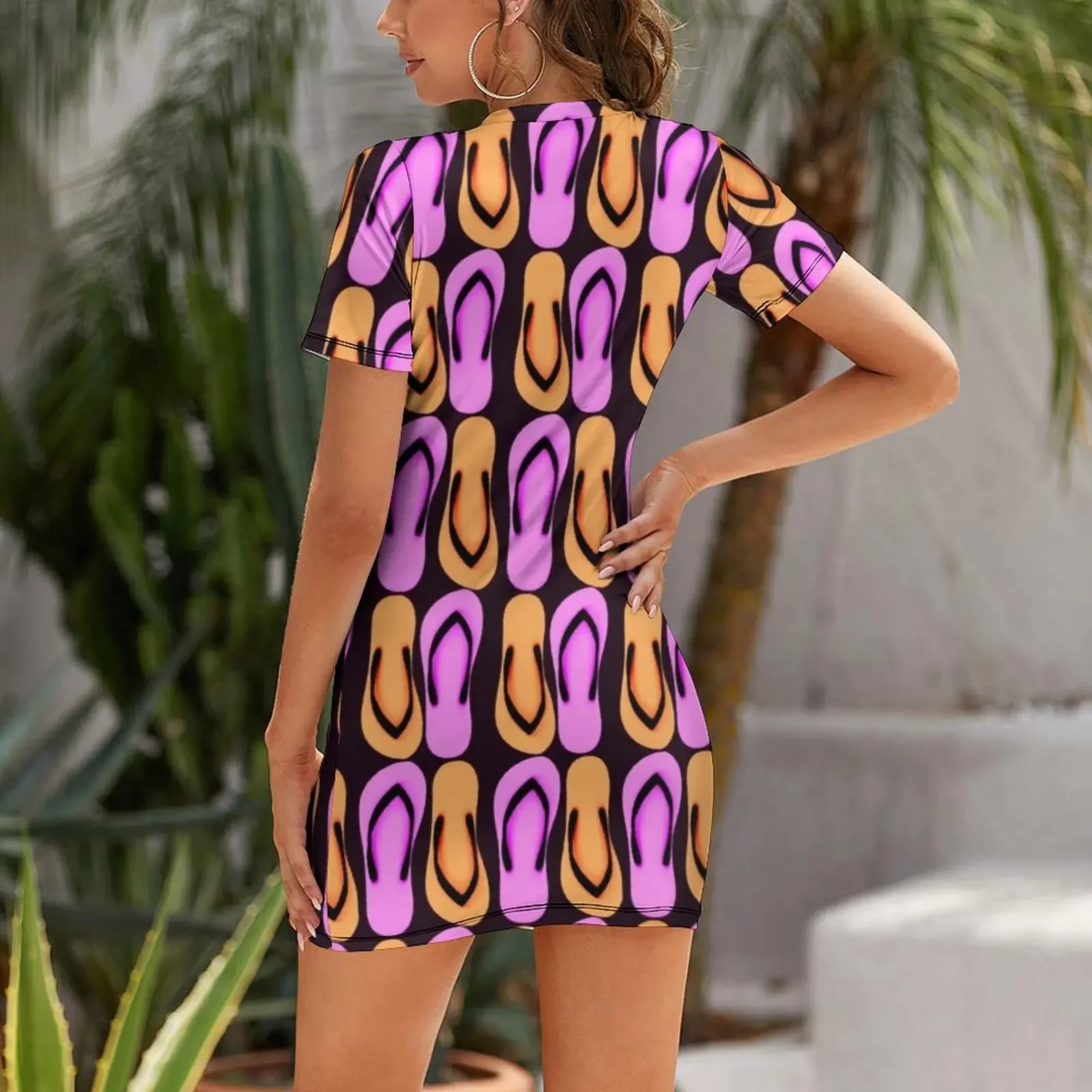 Sukienka z krótkim rękawem Priscilla, Królowa Pustyni, sukienka damska, sukienka na studniówkę 2025, sukienki z długim rękawem