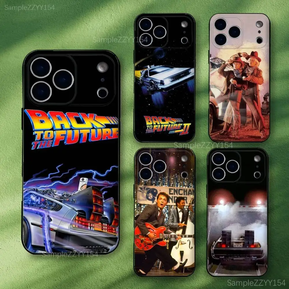 

Back To The Future Movie Phone Case For iPhone 17,16,15,14,13,12,Pro,Max,Plus,E,SE4,Air,Mini Black Soft Funda