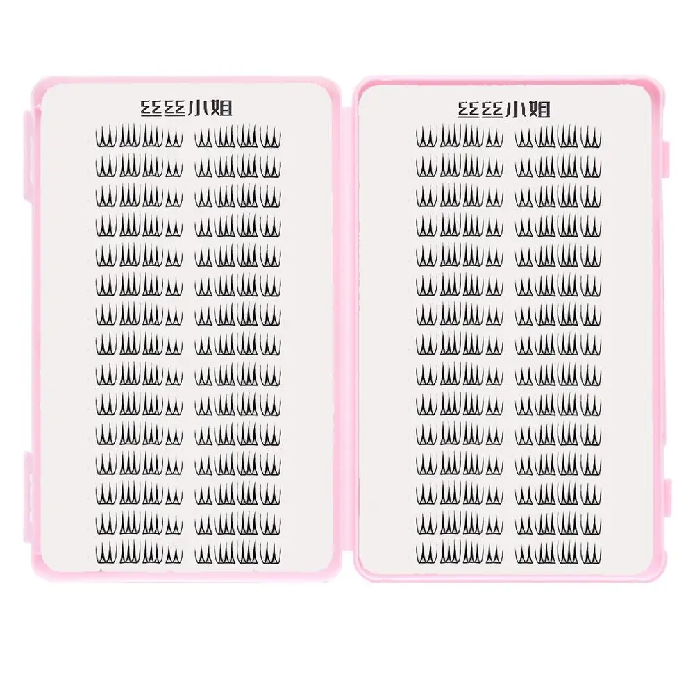 Pestañas postizas en forma de U sin pegamento, hoja fina de racimo, aspecto de maquillaje de pestañas naturales puras de estilo coreano