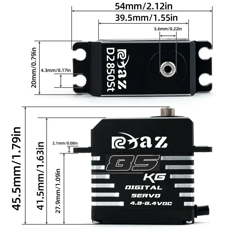 Metall Stahl Getriebe Digital Servo 75 KG Bürstenlosen Servo Wasserdicht für RC Auto Crawler 1/8 1/10 SCX10 TRX4 Lkw Roboter Upgrade Teile