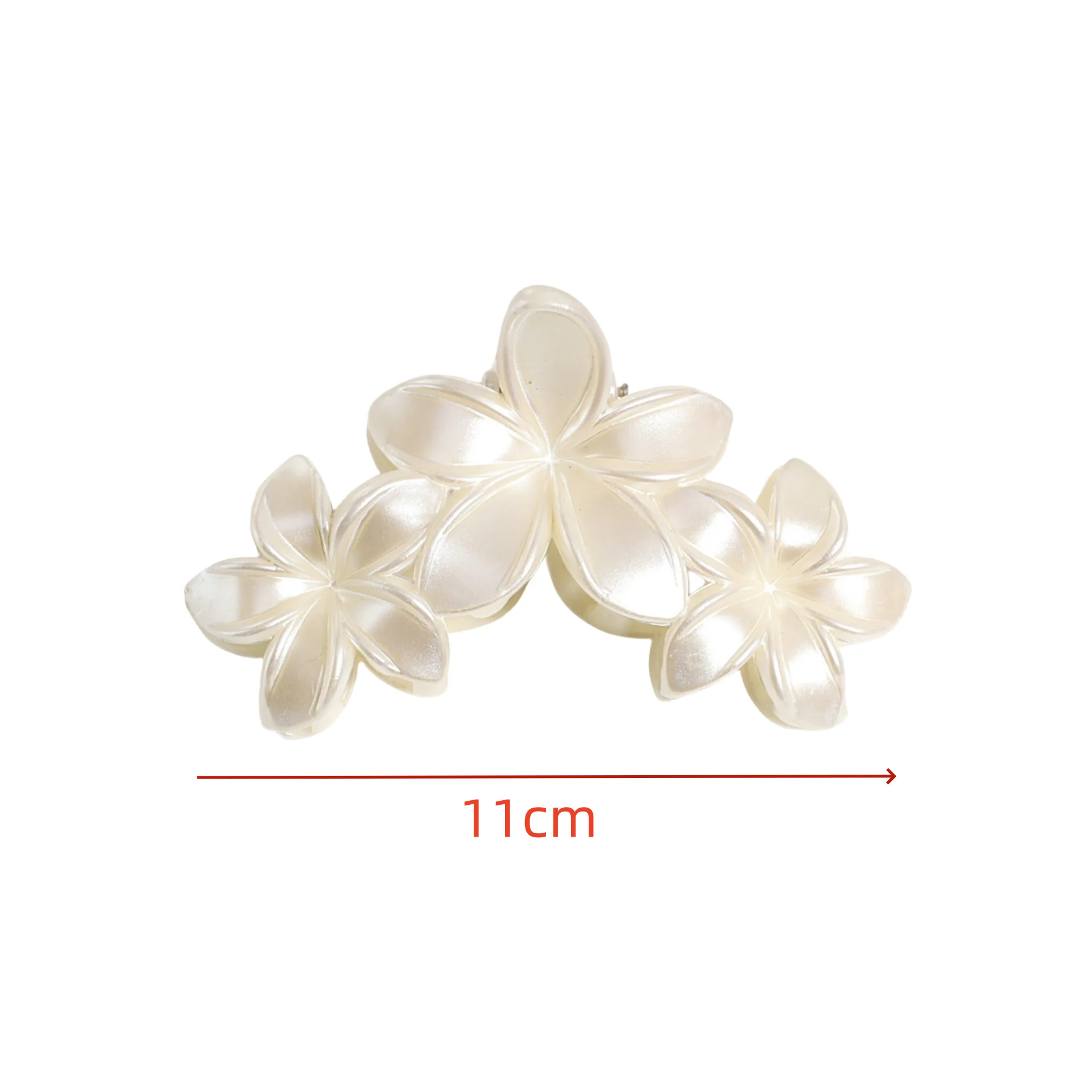 1/2PCS Stylish White Flower - style Hair Claw Clips, Perfect for Adding a Touch of Grace to Your Updo