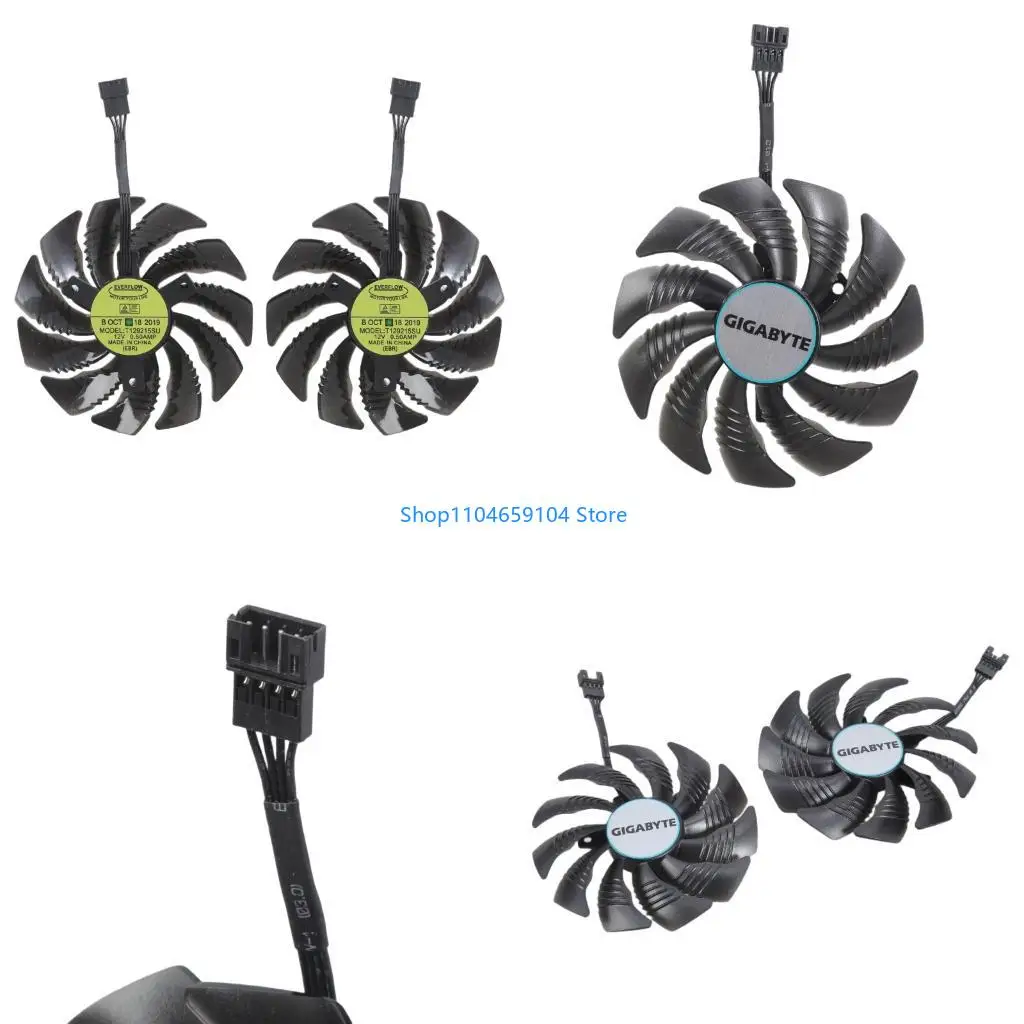 

85mm for 4060ti 8GB WINDFORCE OC Graphics Card Cooling VGA Fan T129215SU 4Pin 12V Coolers Fan