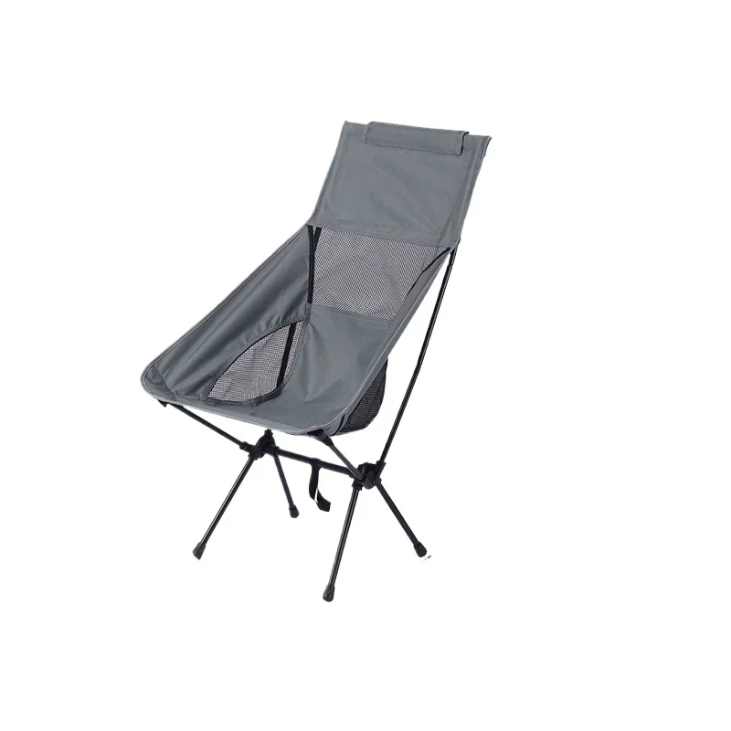 Outdoor Folding Chair Portable Fishing Chair with Backrest Chair for Camping Beach Essentials for Family Travel
