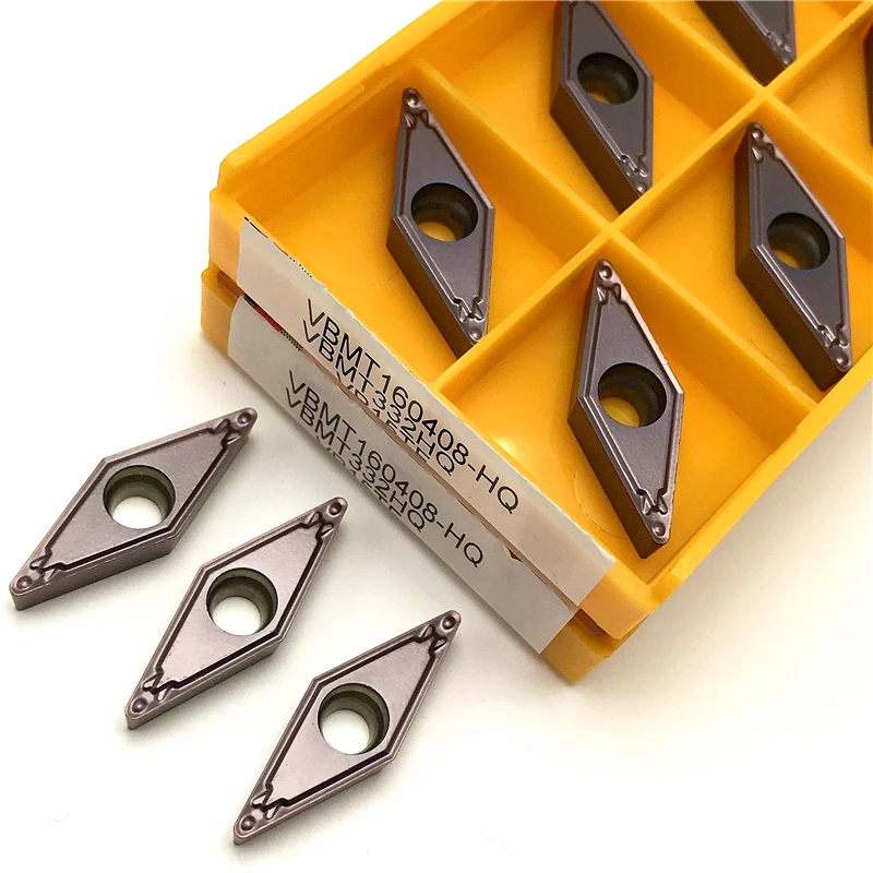 

VBMT160408 VBMT160404 High Quality External Turning Tool Carbide Inserts Metal Lathe Tools Steel Processing CNC Cutting Tool