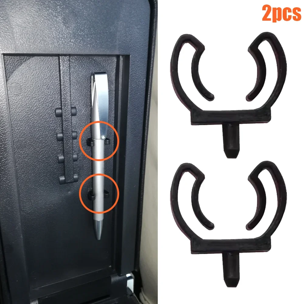2x New For Renault Duster Safrane Sandero Stepway Kwid City K-ZE Koleos Captur Fluence Latitude Lock Pencil Tray Clips Rivet New