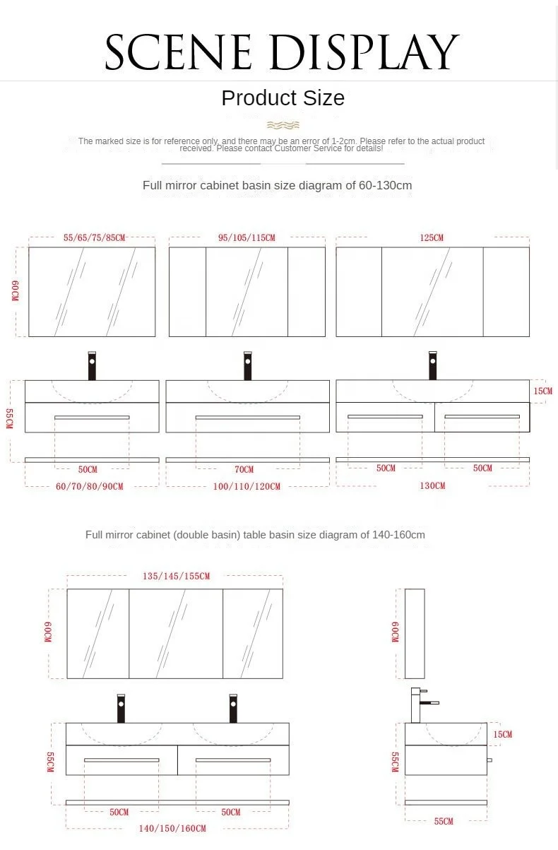 Armario flotante De madera contrachapada, mueble De baño De lujo, 72 /60 pulgadas