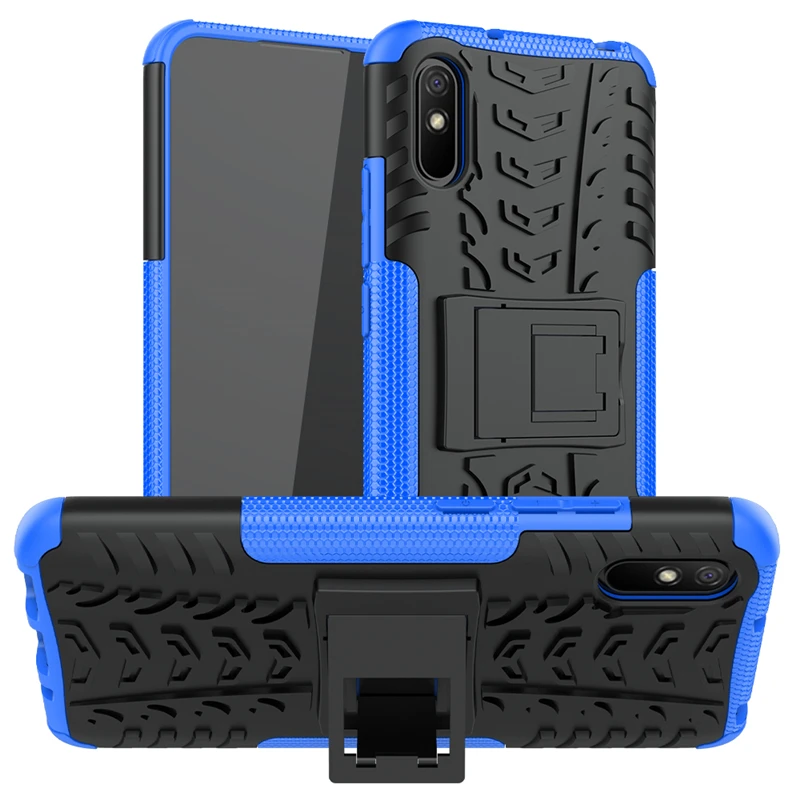 Cover For Xiaomi Redmi 9A Case Rubber Bumper Dual Layer Hard Armor Cover For Redmi 9A 9 9C 10C Phone Case For Redmi 13C Case