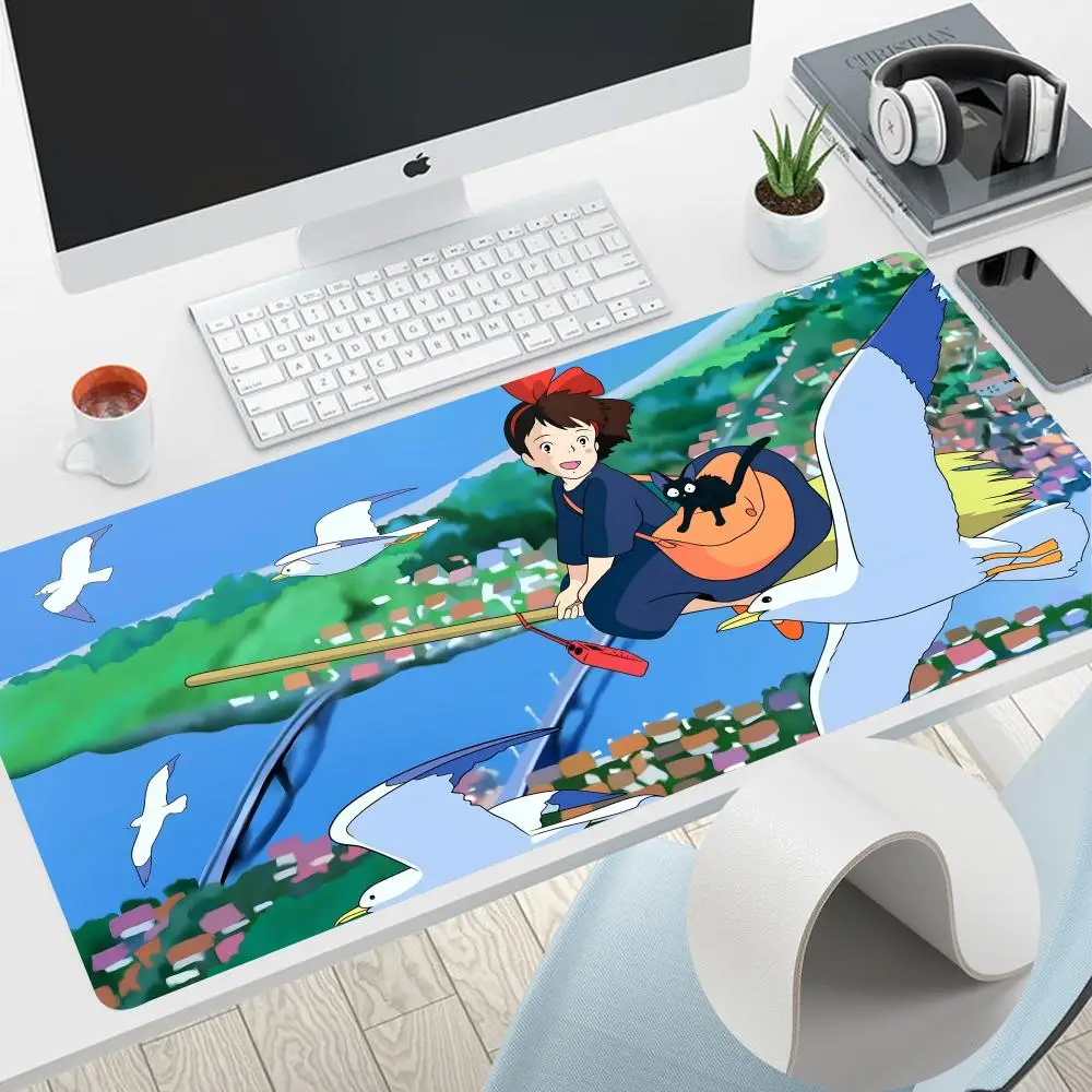 

K-Kikis D-Delivery s-S-Service A-Anime Mouse Pad Home Office Large mouse pad grande Mouse Pad Gamer Waterproof PU Leather Desk M