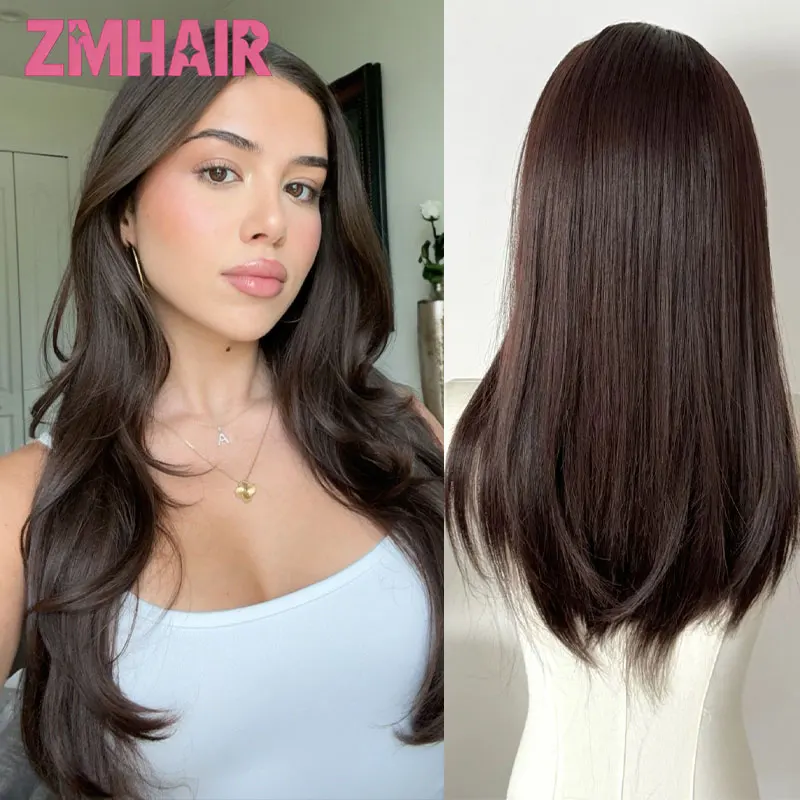 

Парик 5x5 с шелковой основой и полиуретановой передней частью из натуральных европейских волос - мягкие, прямые, натуральные волосы, предварительно сформированный, без клея, для женщин