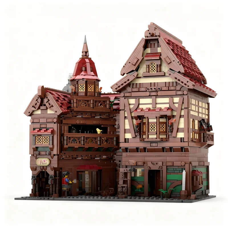 

6331pcs MOC MEDIEVAL MODULAR 1 ARTISAN S HAVEN Castle Model Building Blocks Construction Toy Christmas Gifts DIY Creative Idea