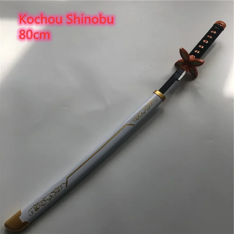 Sword Weapon  Kochou Shinobu 1:1  Cosplay Sword Ninja Knife wood Weapon Prop 80cm