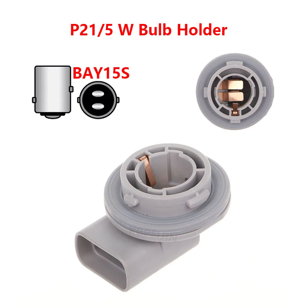 

1x For Kia Rio Rio 5 2010 2011 BAY15D P21/5W Bulb Holder Turn Signal Light Socket Accessories