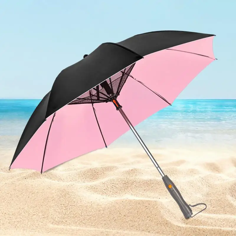 New Compact Fan Umbrella Charging Umbrella With Fan Portable Uv Blocking Fan Rechargeable For Fishing Golfing Travel Golf