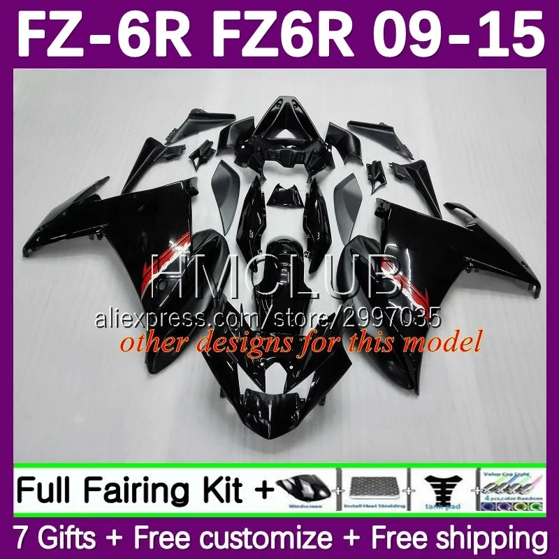 Fairing For YAMAHA FZ-6R FZ6 FZ 6R 143No.177 FZ6R 09 10 11 12 13 14 15 FZ6N 2009 2010 2011 2012 2013 2014 2015 Body Candy Red