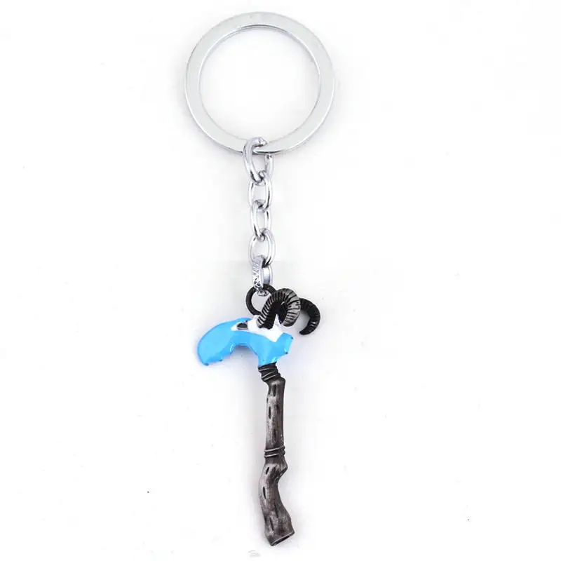 Game Periphery Sheep Head Keychain Personalized Charm Pendant for Women And Men Car Keyring Bag Accessory
