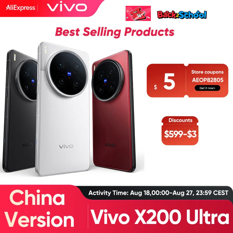 Fast Delivery Vivo X200 Ultra 5G Smartphone Snapdragon 8 Elite 6.82