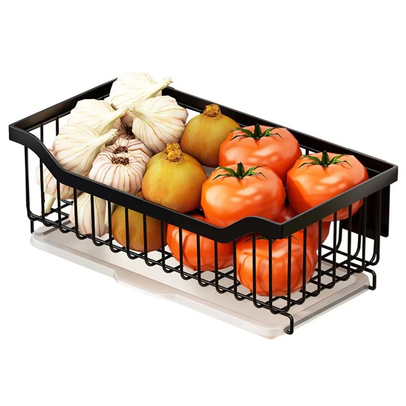 

Reliable 1 Piece Wall-Hung Kitchen Racks, Seasoning Racks Black Supplies Storage Racks Non-Perforated Racks, Food Racks