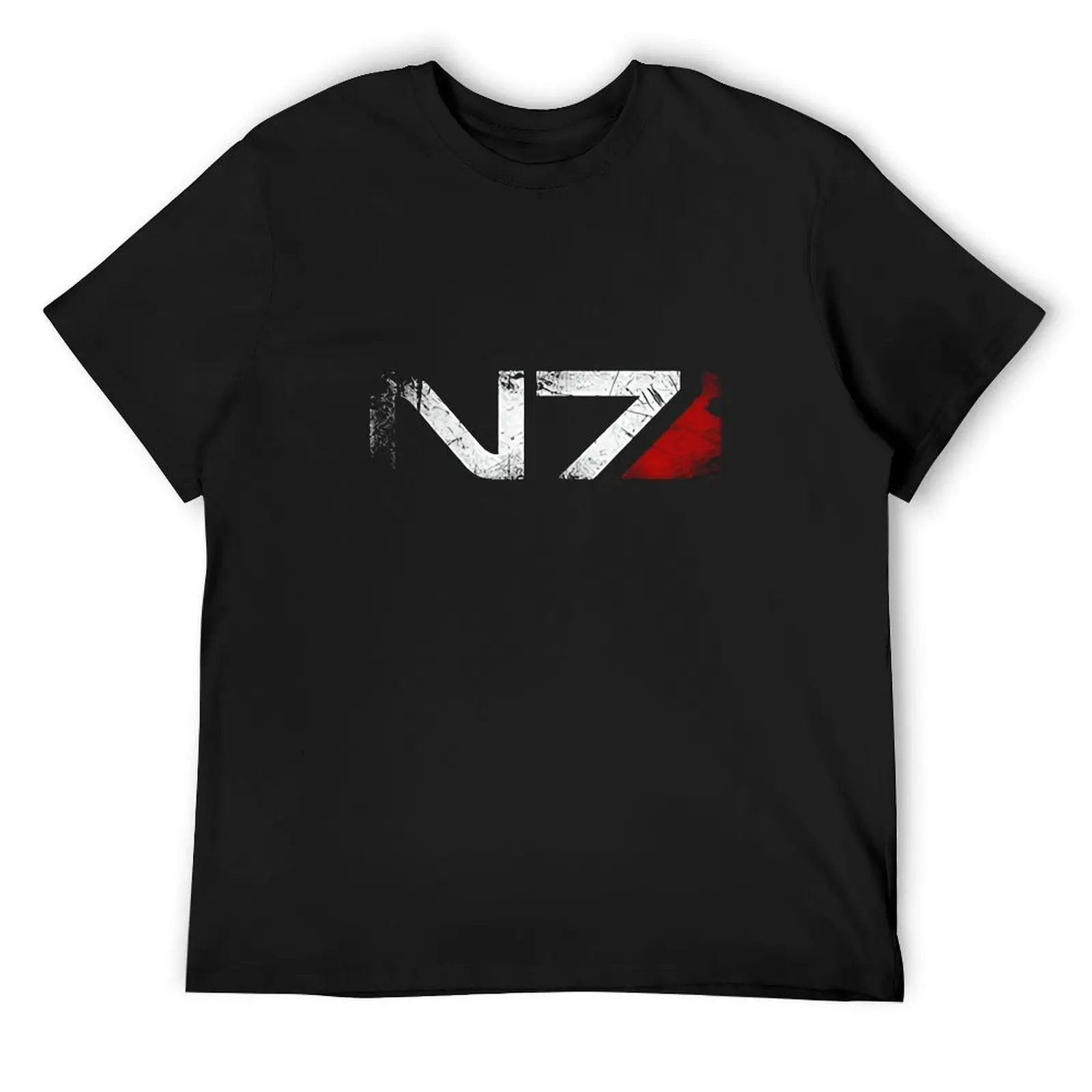 Mass Effect N7 Logo T-Shirt cotton graphic tees Short sleeve tee man t shirt vintage anime shirt heavy weight t shirts for men