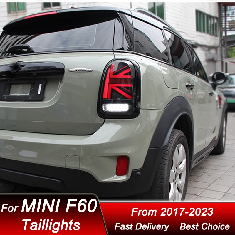 Car Led Tail Lights For BMW Mini Countryman F60 17-23 Upgrade new style full LED Dynamic Turn Signal Light Tail Lamp Assembly