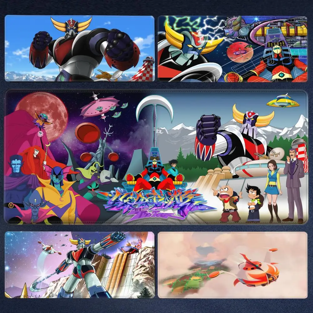 

Grendizer And Actarus UFO Robot Keyboard Desk Mat Mousepad Goldorak Anime XL Gaming Printing Computer Mouse pad