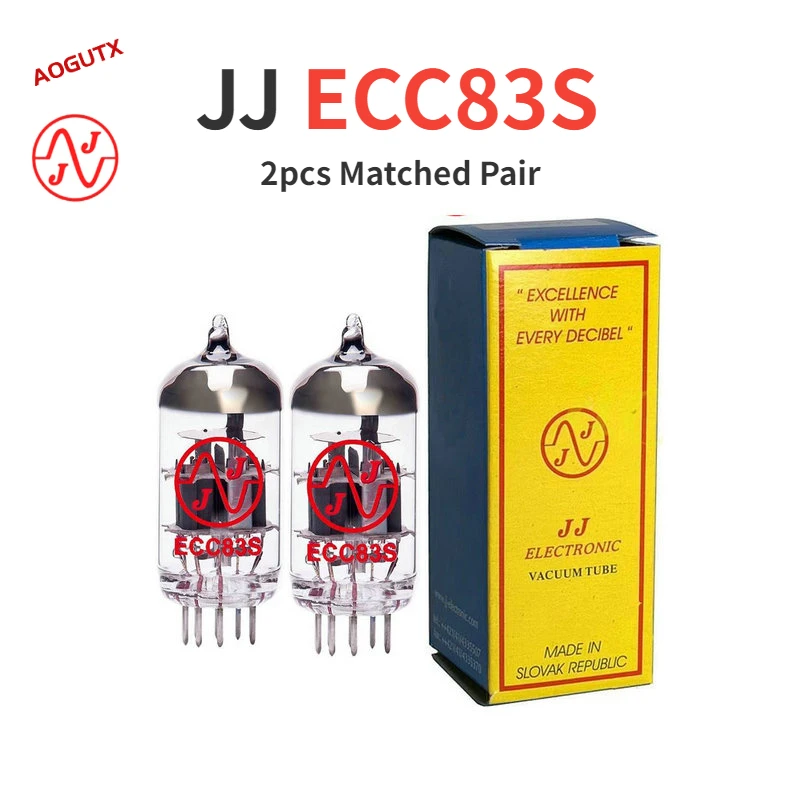 

JJ ECC83S Vacuum Tube Replace ECC83 12AX7 12AX7B 5751 B339 7025 ECC803 HIFI Audio Valve Electronic Tube Amplifier Diy AOGUTX