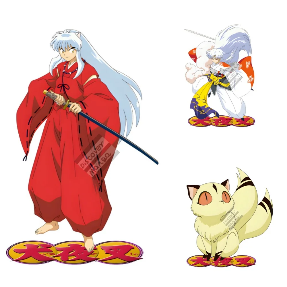 Anime Figure Inuyasha Sesshoumaru 15cm Acrylic Standing Sign Model Quadratic Sided Plate Desk Decor Fans firend Toy Gift